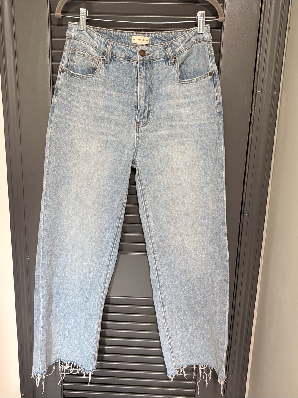 Oliver Logan Aberdeen Wide Leg - Light Indigo Worn